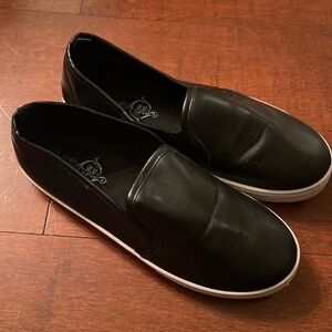 Soul mates black loafers joke pu